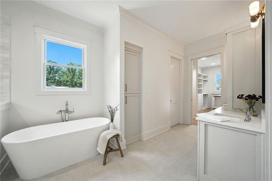 Furnished interior view inside a new home in , Canton (Image 53).