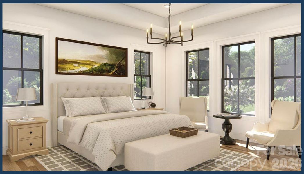 Furnished interior view inside a new home in , Marshville (Image 10).