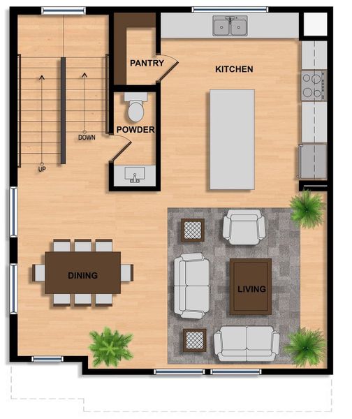 2D floor plan layout of this home in Hammerly Blvd, Houston, TX (Image 6).