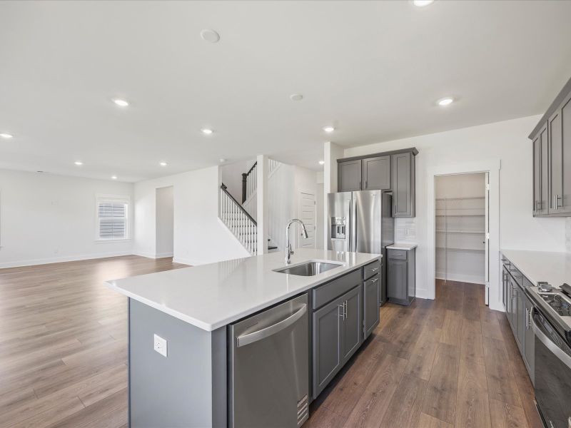 Furnished interior view inside a new home in The Coves at Lakes of Cane Bay, Summerville (Image 7). Furnished interior view inside a new home in The Coves at Lakes of Cane Bay, Summerville (Image 7).