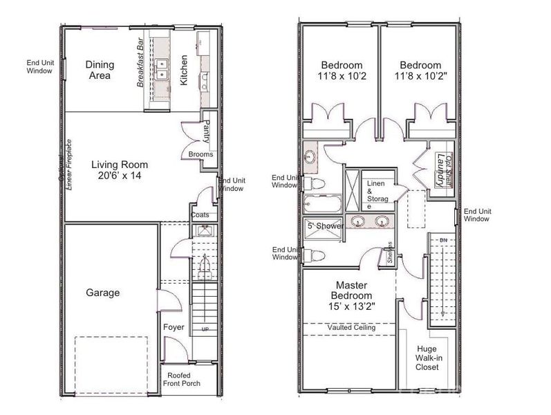 2D floor plan layout of this home in , Charlotte, NC (Image 2). 2D floor plan layout of this home in , Charlotte, NC (Image 2).