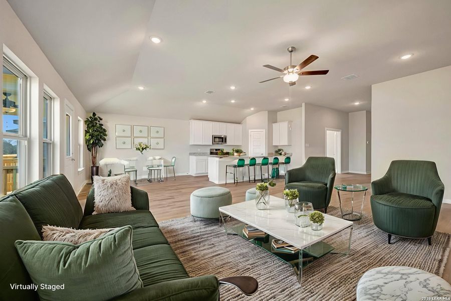 Furnished interior view inside a new home in Winding Brook, San Antonio (Image 7).