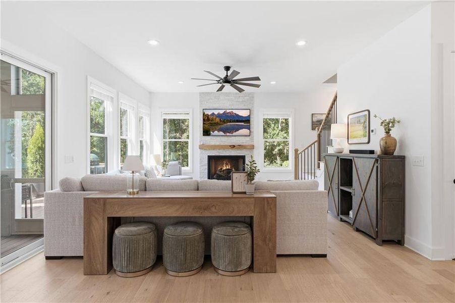 Furnished interior view inside a new home in , Cumming (Image 37).