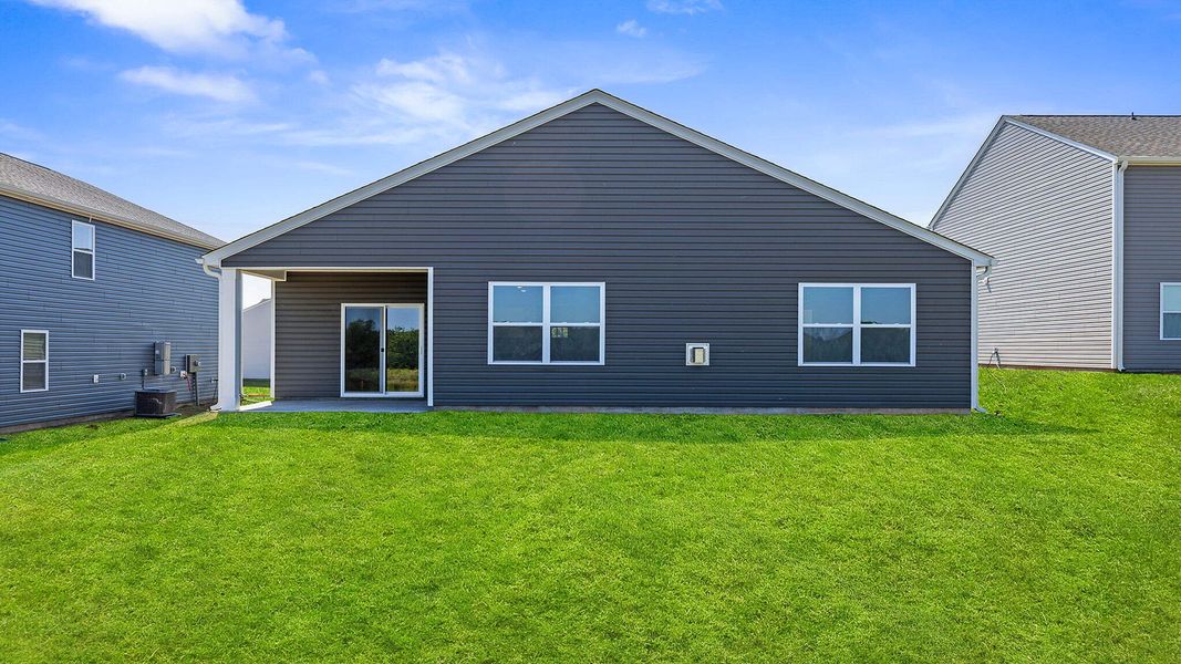 Front exterior of a new home in Woodglen, Piedmont, SC, highlighting curb appeal (Image 2).