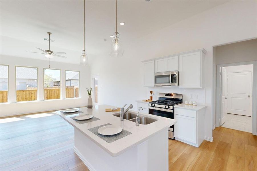 Furnished interior view inside a new home in Tarrytown, Crowley (Image 5).