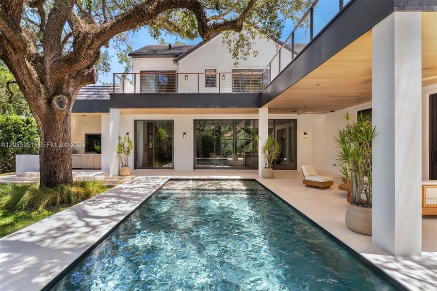 Exterior details and patio area of a home in , Coral Gables (Image 3). Exterior details and patio area of a home in , Coral Gables (Image 3).