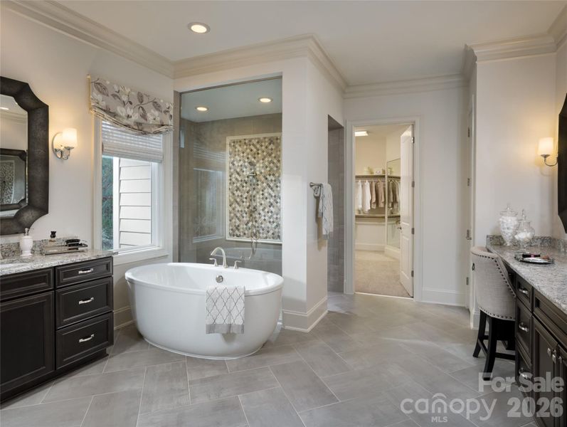 Furnished interior view inside a new home in , Belmont (Image 9).