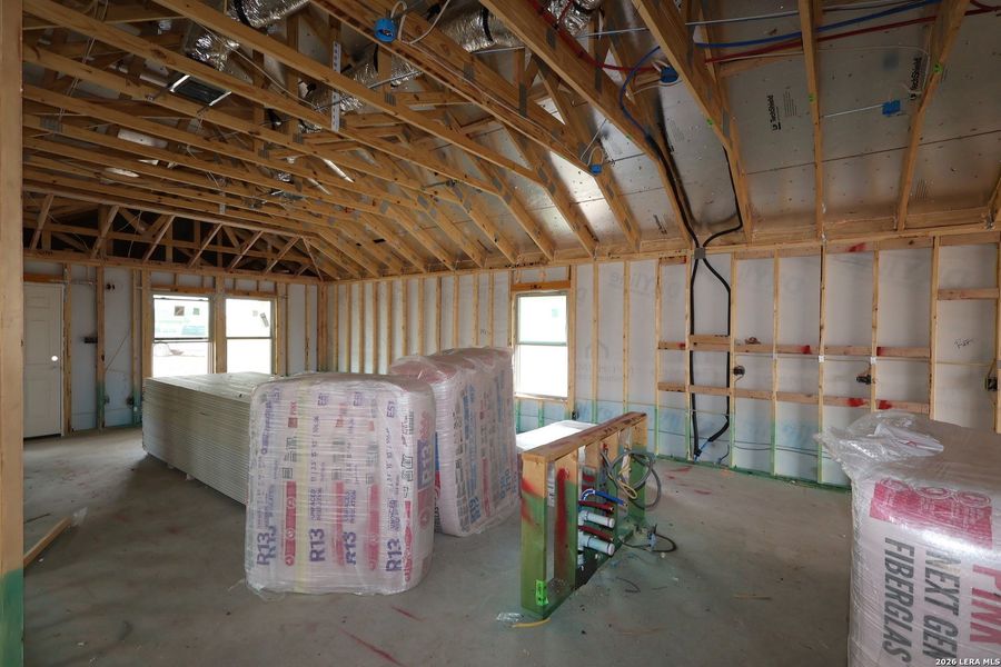 In-progress construction of a new home in Verano Farms, Von Ormy, TX (Image 22).