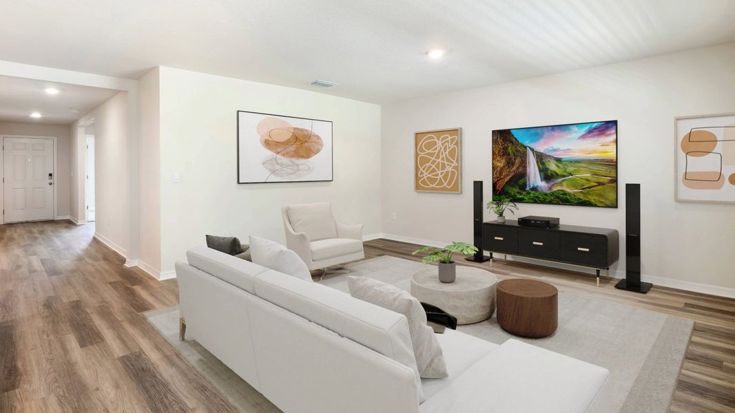 Furnished interior view inside a new home in Star Farms at Lakewood Ranch, Bradenton (Image 10).