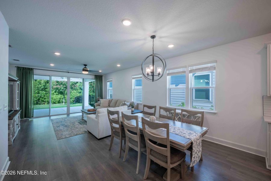 Furnished interior view inside a new home in Tributary, Yulee (Image 31). Furnished interior view inside a new home in Tributary, Yulee (Image 31).