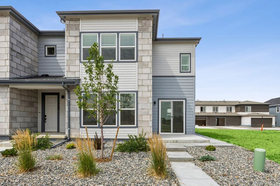 Exterior details and patio area of a home in Westside Crossing, Berthoud (Image 1). Exterior details and patio area of a home in Westside Crossing, Berthoud (Image 1).
