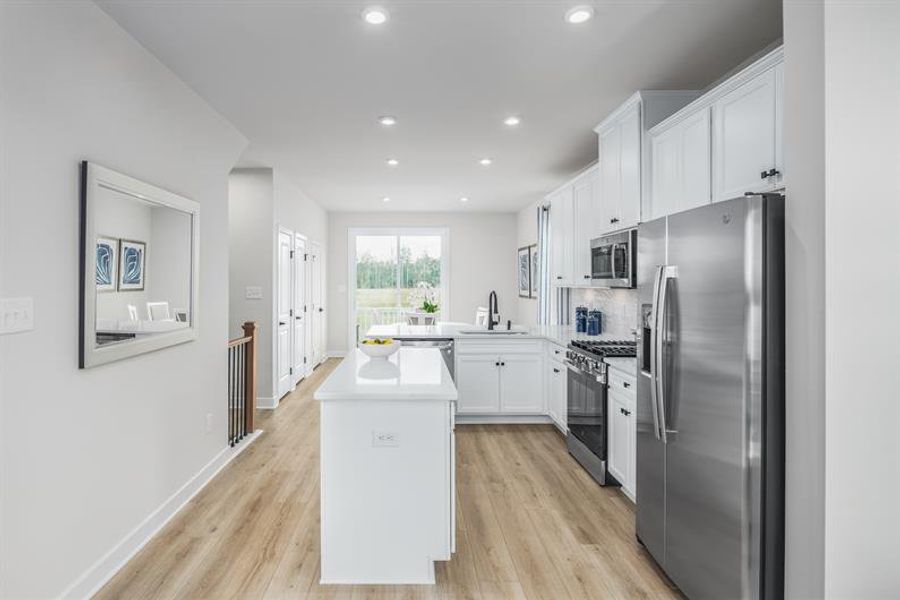 Representative furnished interior of a home built from the Traditional Clarendon by Ryan Homes in Northerly, Charlotte (Image 8).
