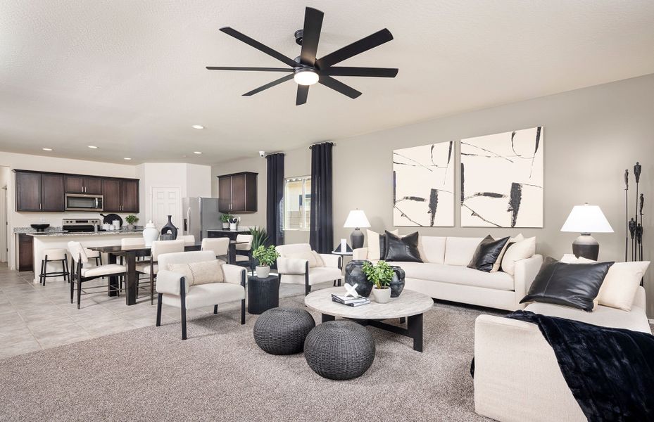 Representative furnished interior of a home built from the Lantana by Pulte Homes in Festival Foothills, Buckeye (Image 6).