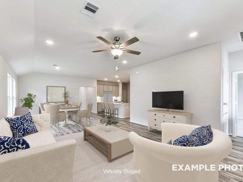Furnished interior view inside a new home in Sunterra, Katy (Image 3).