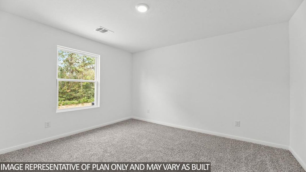 Representative unfurnished interior of a home built from the Blake by D.R. Horton in Castles Edge, Willis (Image 19).