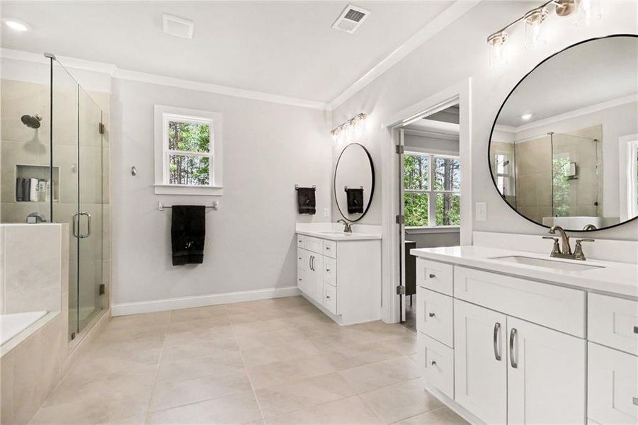 Furnished interior view inside a new home in , Marietta (Image 20).
