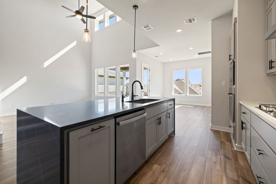 Furnished interior view inside a new home in Park Collection at Lariat, Liberty Hill (Image 12).