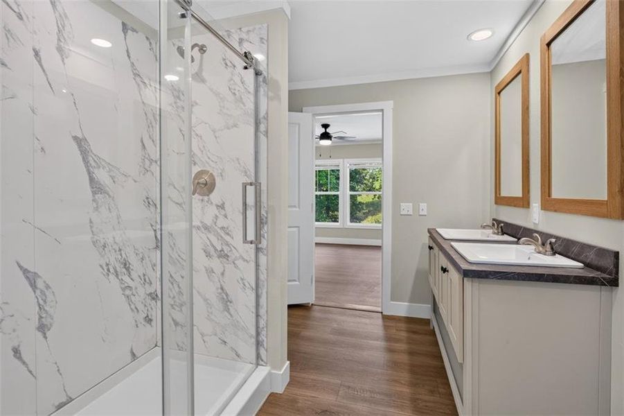 Furnished interior view inside a new home in , Canton (Image 6).