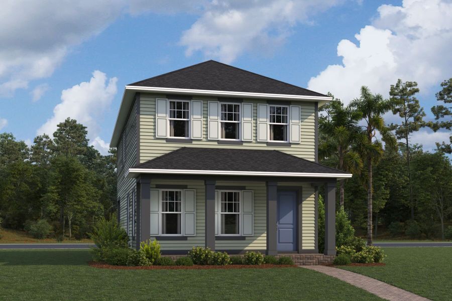 Jensen Elevation Traditional Florida Four Square Jensen Elevation Traditional Florida Four Square