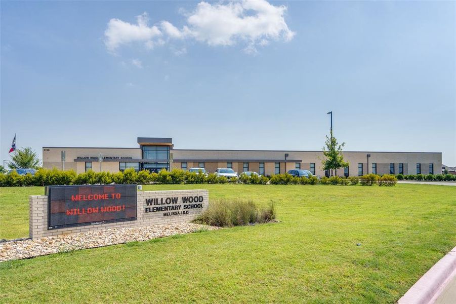 Front exterior of a new home in Willow Wood Classic 60, McKinney, TX, highlighting curb appeal (Image 21). Front exterior of a new home in Willow Wood Classic 60, McKinney, TX, highlighting curb appeal (Image 21).