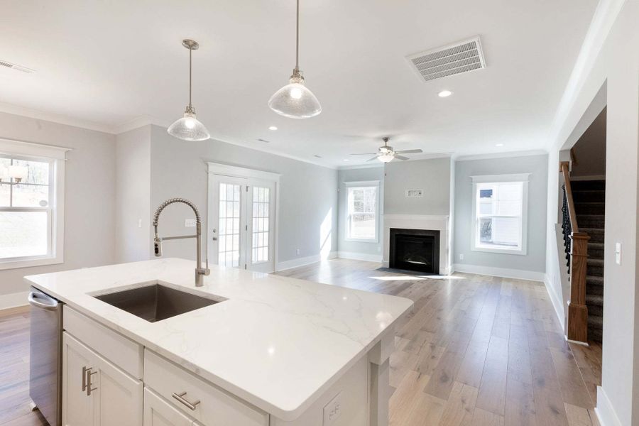 Great Room with Fireplace Option