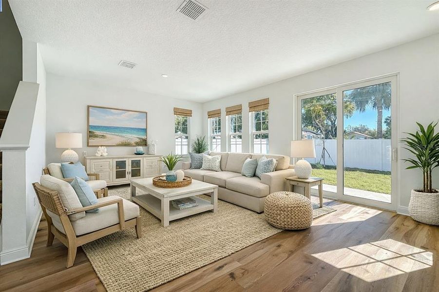 Furnished interior view inside a new home in , St. Petersburg (Image 12).