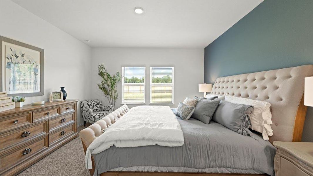 Furnished interior view inside a new home in Harrington Trails at The Canopies, New Caney (Image 11).