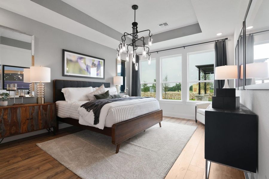 Furnished interior view inside a new home in Elyson, Katy (Image 17).