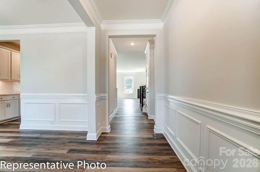 Foyer with tray ceiling Foyer with tray ceiling