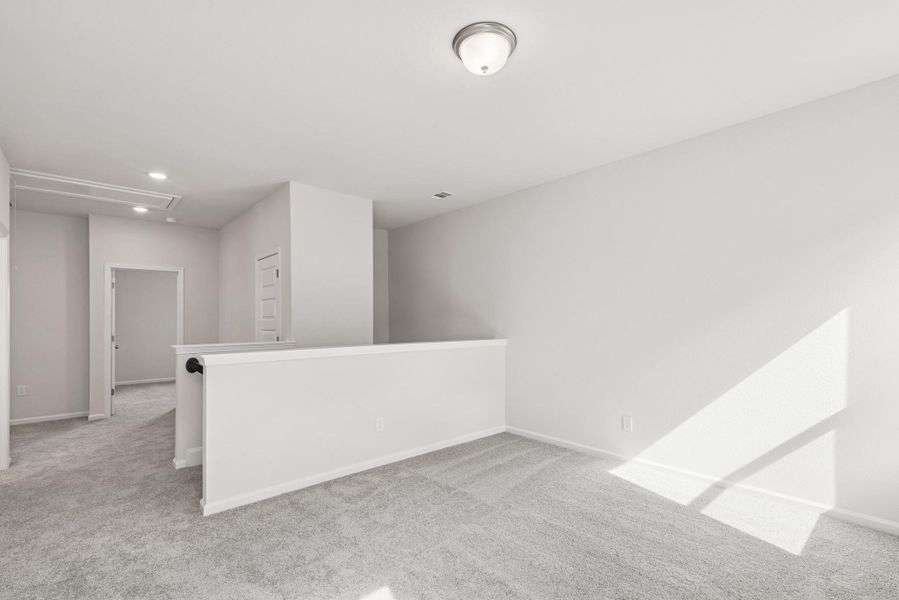 The Georgetown II- Bonus Room/Game Room. Home under construction, photo used for illustrative purposes only, colors and options will vary.