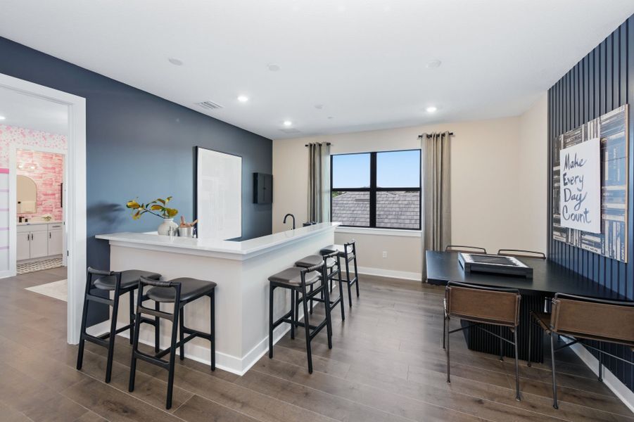 Representative furnished interior of a home built from the Livingston II by Pulte Homes in Marigold, Davie (Image 30).