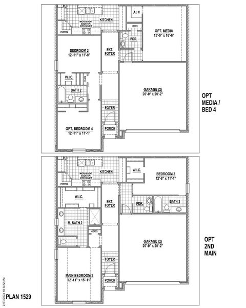 Plan 1529 2nd Floor