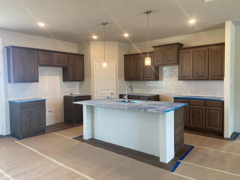 In-progress construction of a new home in Clear Sky Addition, Valley View, TX (Image 6).