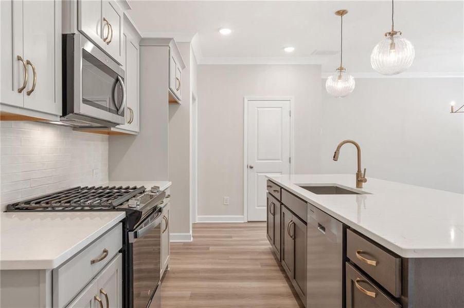 Furnished interior view inside a new home in Cherokee Township, Acworth (Image 12).
