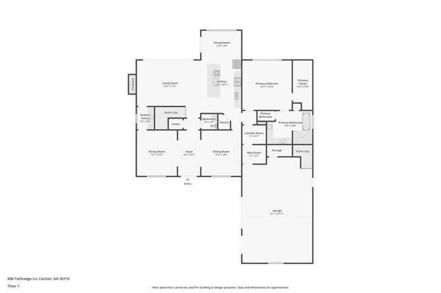 2D floor plan layout of this home in , Canton, GA (Image 5).