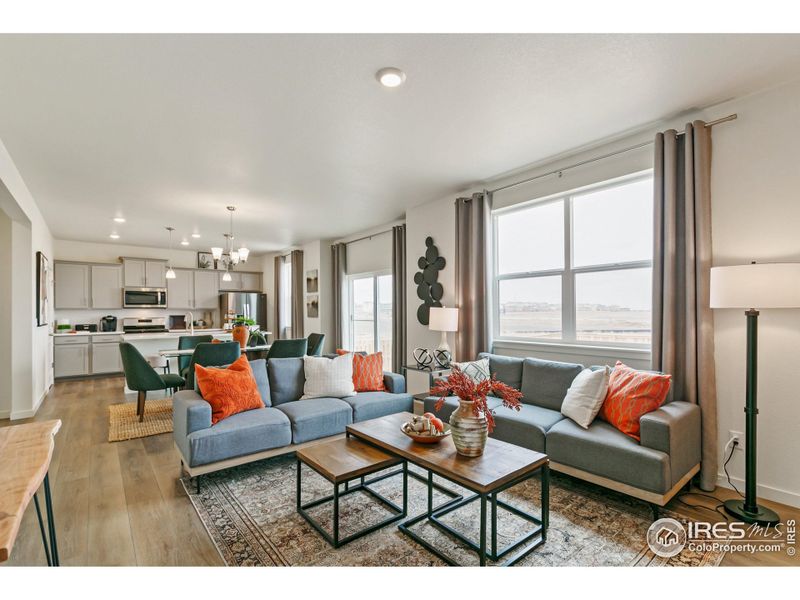 Furnished interior view inside a new home in Settlers Crossing, Commerce City (Image 17).