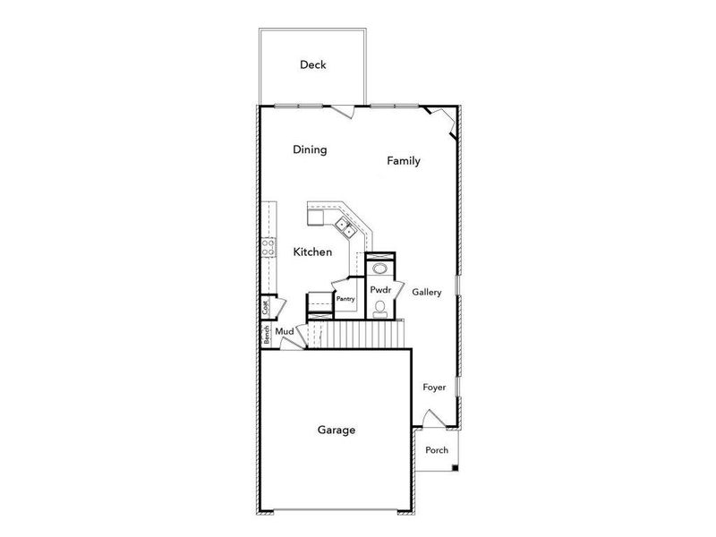 2D floor plan layout of this home in Jefferson Street, Austell, GA (Image 3).