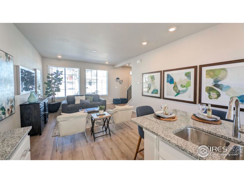 Furnished interior view inside a new home in Thompson River Ranch, Johnstown (Image 15). Furnished interior view inside a new home in Thompson River Ranch, Johnstown (Image 15).
