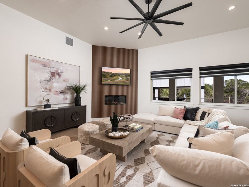 Furnished interior view inside a new home in , Boerne (Image 33).