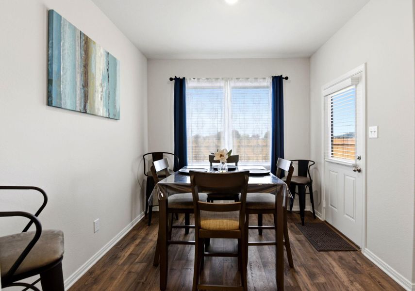 Furnished interior view inside a new home in Vacek Country Meadows, Richmond (Image 11).