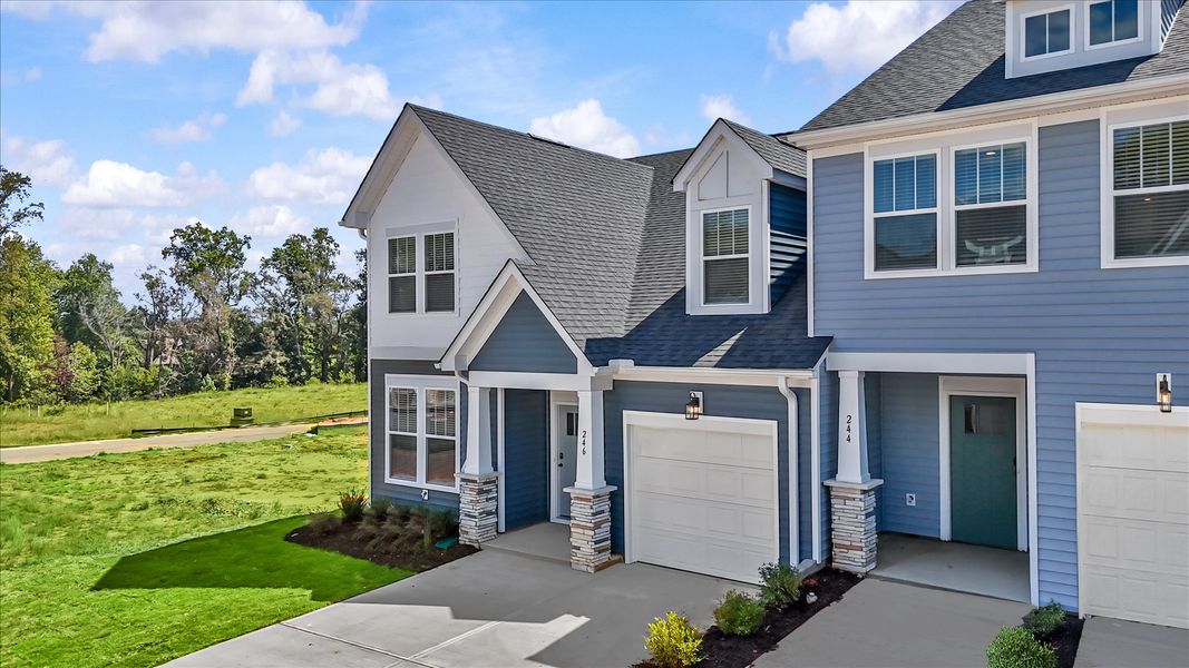 Exceptional home with tasteful exterior finishes and a thoughtfully designed façade