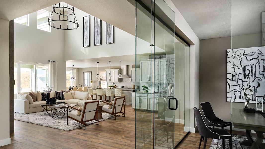 Representative furnished interior of a home built from the Keystone by Taylor Morrison in Dawson Trails, Castle Rock (Image 10).
