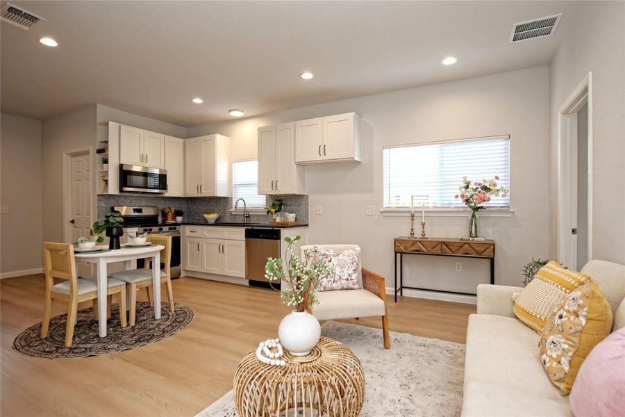 Furnished interior view inside a new home in , Round Rock (Image 3). Furnished interior view inside a new home in , Round Rock (Image 3).