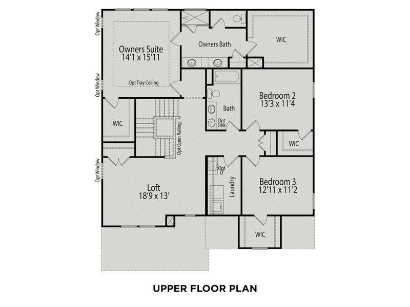 2D floor plan layout for the The Hemlock A by Davidson Homes LLC in Enclave at Belmont, Belmont, NC (Image 4). 2D floor plan layout for the The Hemlock A by Davidson Homes LLC in Enclave at Belmont, Belmont, NC (Image 4).