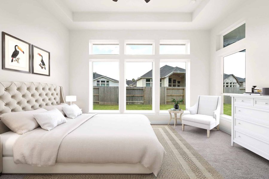 Representative furnished interior of a home built from the 2855AU by Ravenna Homes in Audubon 60′, Magnolia (Image 10).