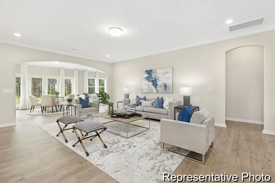 Furnished interior view inside a new home in Huntington Hills, Lincolnton (Image 10). Furnished interior view inside a new home in Huntington Hills, Lincolnton (Image 10).