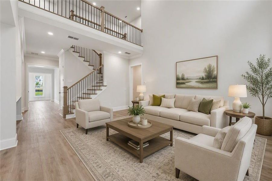 Furnished interior view inside a new home in Waterhaven, Cumming (Image 21).