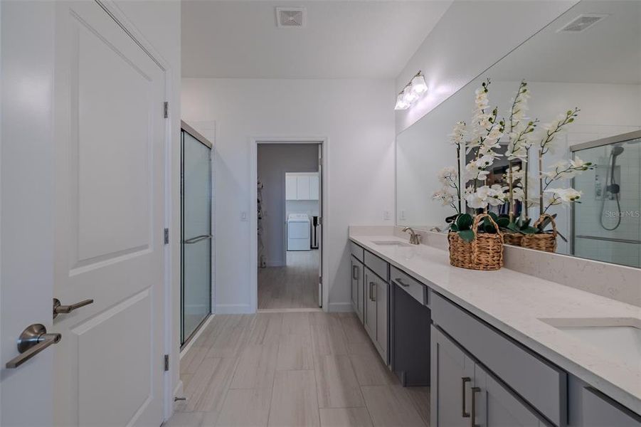 Furnished interior view inside a new home in Prosperity Lakes, Parrish (Image 39).