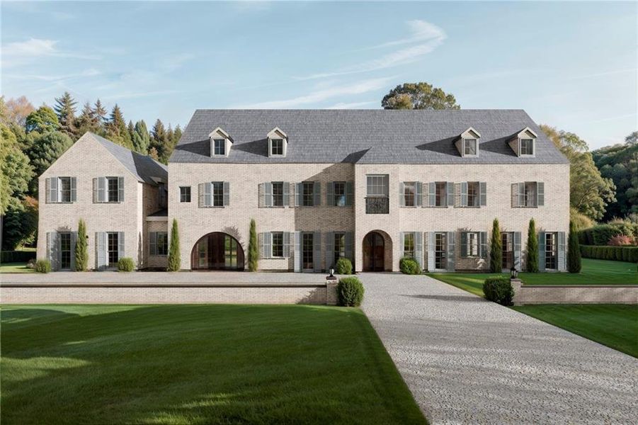 Front exterior of a new home in , Atlanta, GA, highlighting curb appeal (Image 2). Front exterior of a new home in , Atlanta, GA, highlighting curb appeal (Image 2).