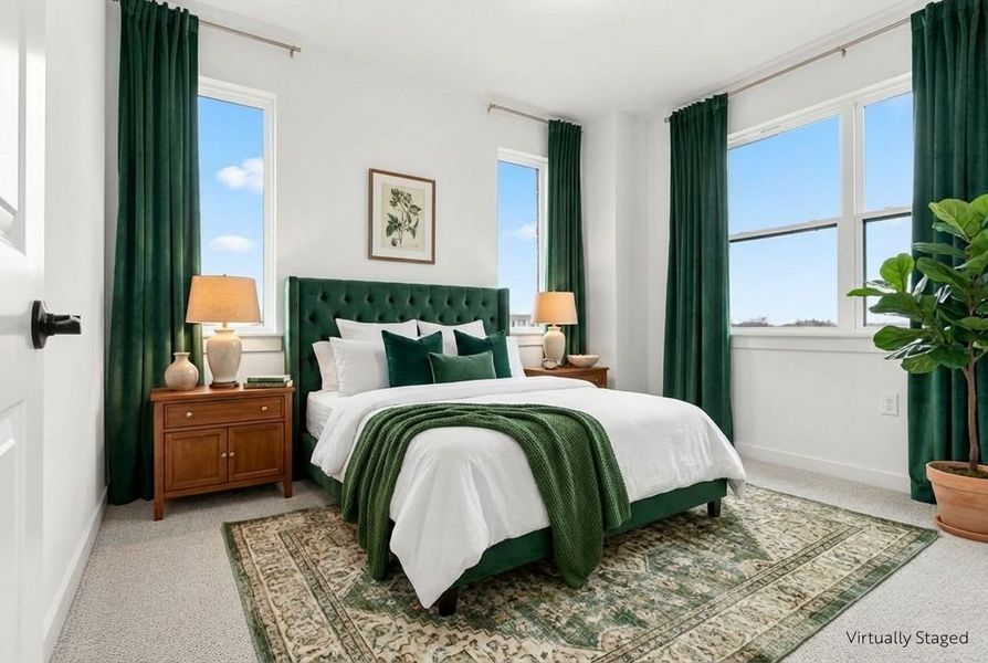 Furnished interior view inside a new home in Willow Grove Townhomes, Melissa (Image 9).